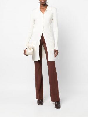 Kabát s knoflíky z merino vlny Câllas Milano bílý