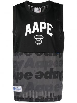Chemise à imprimé ajourée Aape By *a Bathing Ape® noir