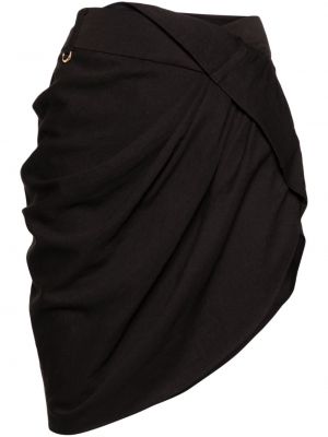 Asimetrična mini suknja Jacquemus crna