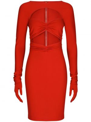 Мини рокля Dolce & Gabbana червено