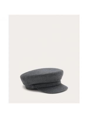 Gorra de lana Borsalino gris