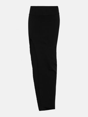 Асимметричная длинная юбка Rick Owens черная