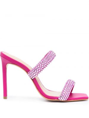 Sandale din piele de cristal Schutz roz