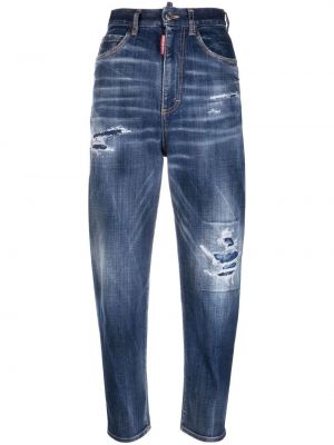 Distressed jeans Dsquared2 blau