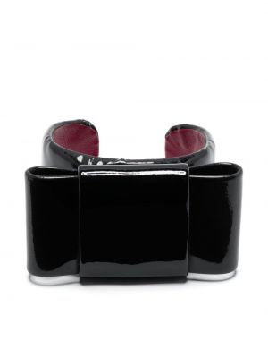 Bracelet en cuir Miu Miu Pre-owned noir