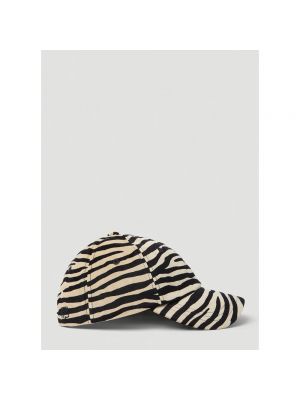 Gorra con estampado zebra Paco Rabanne beige