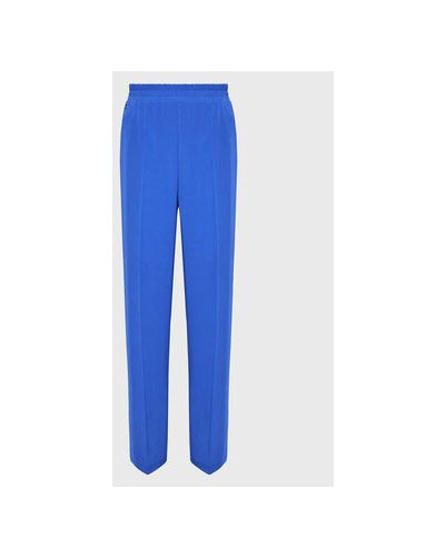 Voľné bavlnené priliehavé nohavice Kontatto modrá