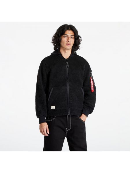 Kabát Alpha Industries Teddystoff Nylon ZH Jacket Black XL