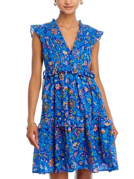 Платье Chandra без рукавов с цветочным принтом Banjanan, Blue