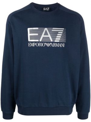 Ukrojena obleka Ea7 Emporio Armani modra