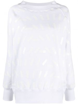 Sweatshirt mit print Maison Margiela weiß