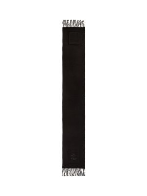 Bufanda con flecos Lauren Ralph Lauren negro
