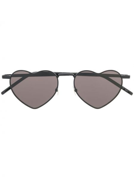 Слънчеви очила със сърца Saint Laurent Eyewear черно