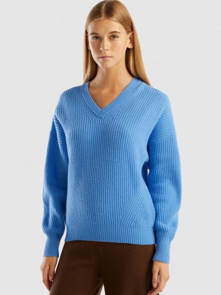 Пуловер United Colors Of Benetton голубой