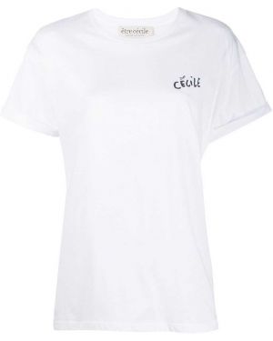 Рубашка с принтом être Cécile, белая