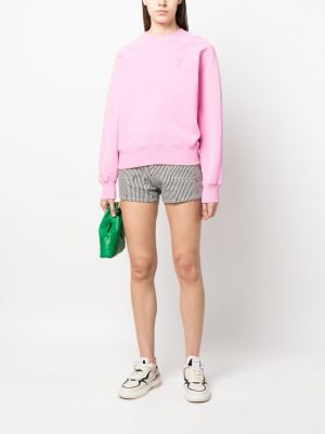 Shorts taille haute à rayures Kenzo blanc