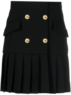 Plisované mini sukně Moschino černé