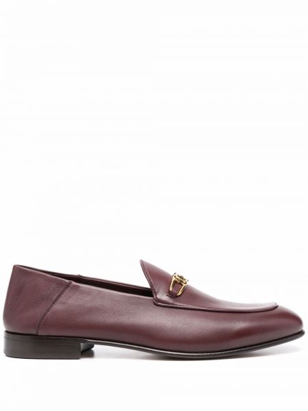 Loafers med spenne Salvatore Ferragamo rød