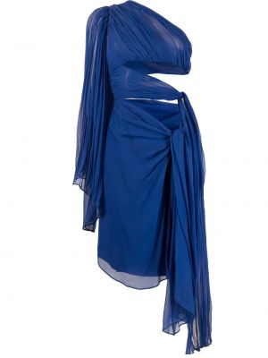 Mini šaty Alberta Ferretti, modrá