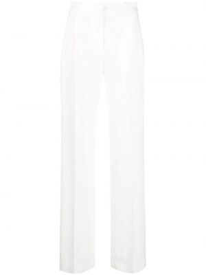 Φλοράλ παντελόνι Alberta Ferretti λευκό