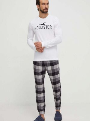 Пижама с принт Hollister Co. сиво