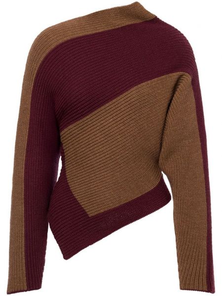 Asymmetrisk trøje kort sweater Philosophy Di Lorenzo Serafini brun