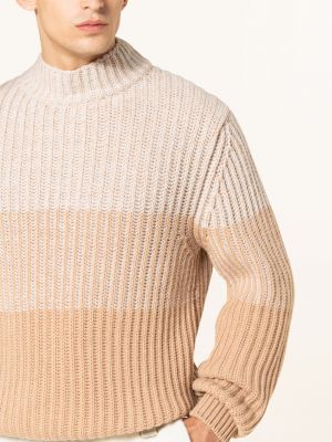 Sweter z kaszmiru Agnona beżowy