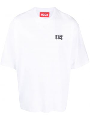 Raštuotas medvilninis marškinėliai 032c