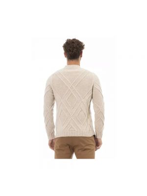 Jersey de lana de lana merino de tela jersey Alpha Studio beige