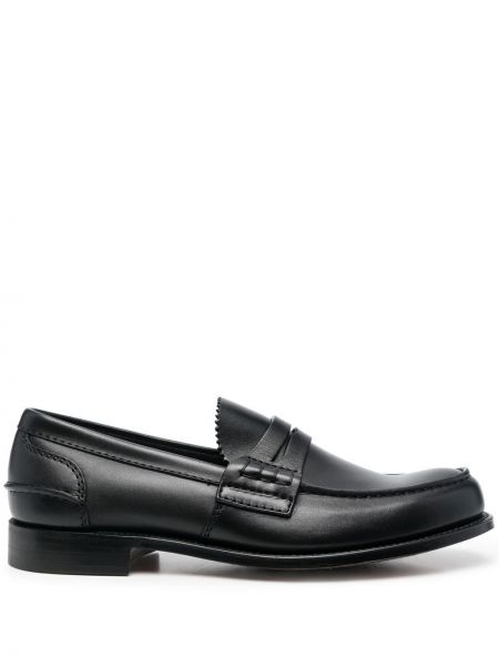 Slip-on skinn loafers Church's svart