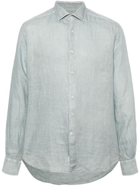 Lininė marškiniai Dell'oglio pilka
