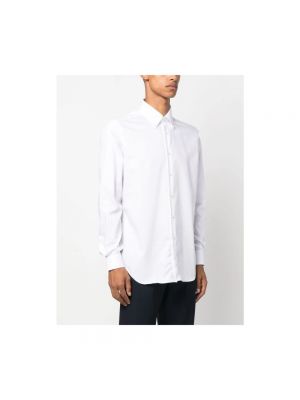 Camisa con botones de algodón Xacus blanco