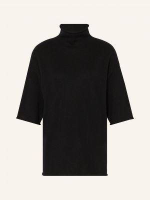 Dzianinowa koszulka z kaszmiru (the Mercer) N.y. czarna