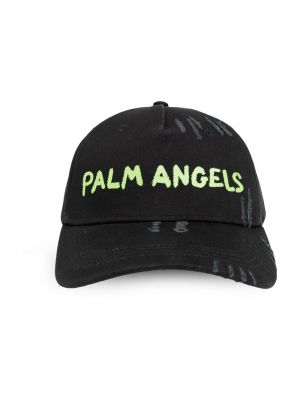 Cappello con visiera di cotone Palm Angels nero