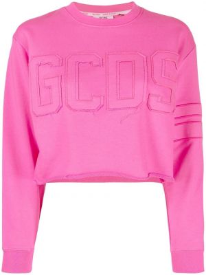 Applikasjon sweatshirt Gcds rosa