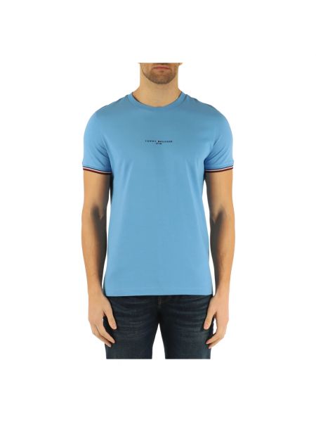 Koszulka slim fit Tommy Hilfiger niebieska