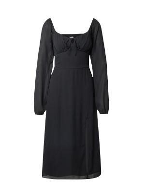 Midi šaty Hollister čierna