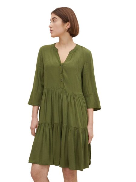Джинсовое платье Tom Tailor Denim зеленое