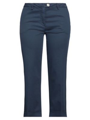 Pantaloni di cotone in lyocell Re-hash blu