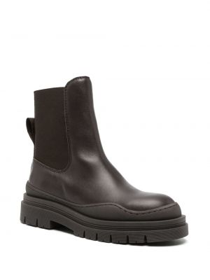 Leder ankle boots See By Chloé braun