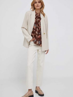 Bluza s cvjetnim printom s printom Lauren Ralph Lauren smeđa