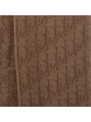 Bufanda de seda Dior Vintage marrón