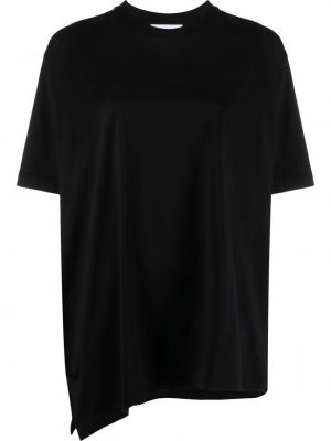 T-shirt avec manches courtes asymétrique Christian Wijnants noir