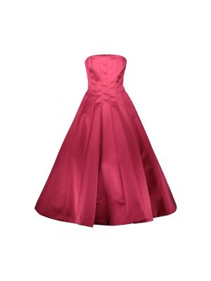Sukienka midi Rochas różowa