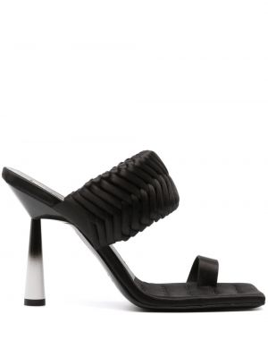Sandales tressées Giaborghini noir