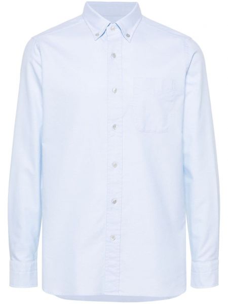 Pérová bavlnená košeľa s golierom s gombíkmi Tom Ford