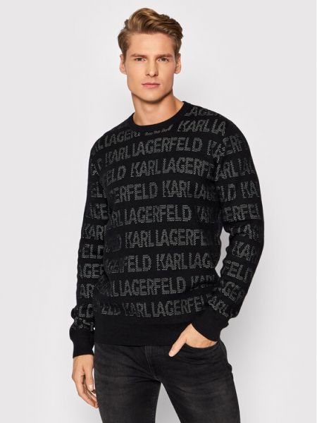 Sweter Karl Lagerfeld, сzarny