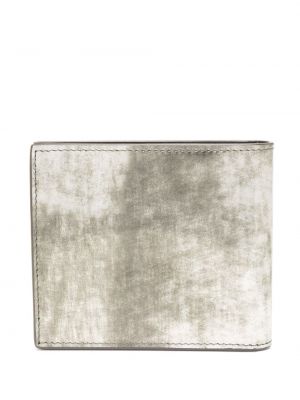 Reflexní kožená peněženka Saint Laurent šedá