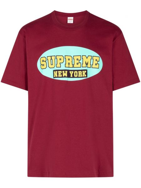 Trøje t-shirt Supreme rød