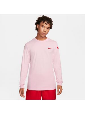 T-shirt con motivo a cuore Nike rosa